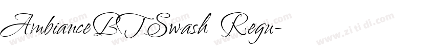 AmbianceBTSwash Regu字体转换